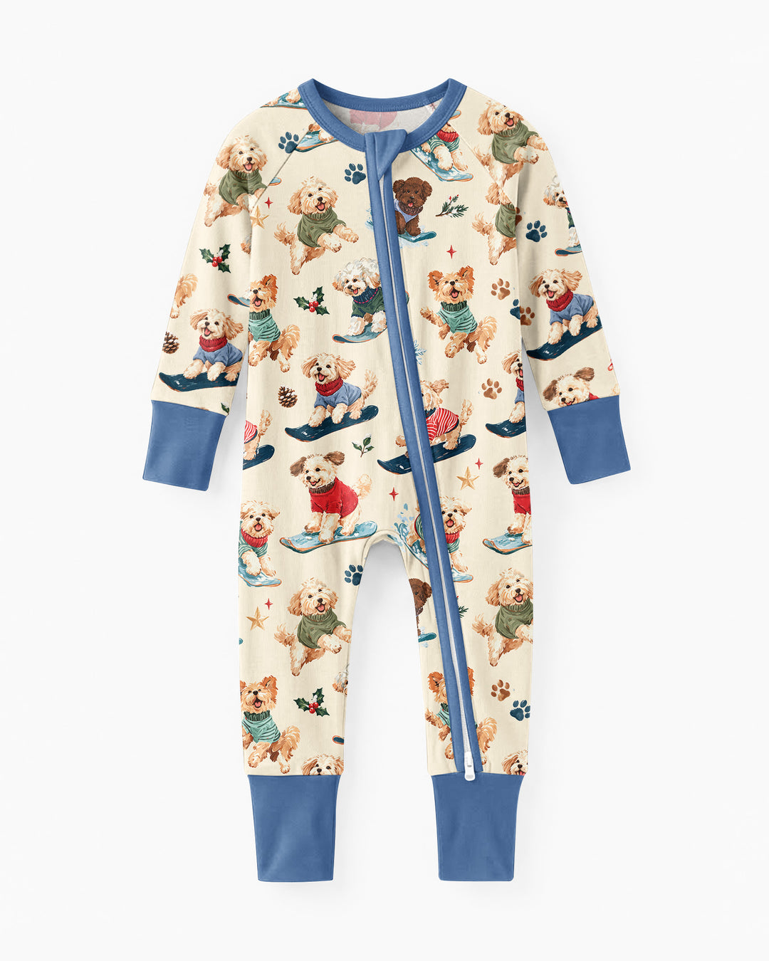 Snowboarding Dogs Bamboo Convertible Zippy