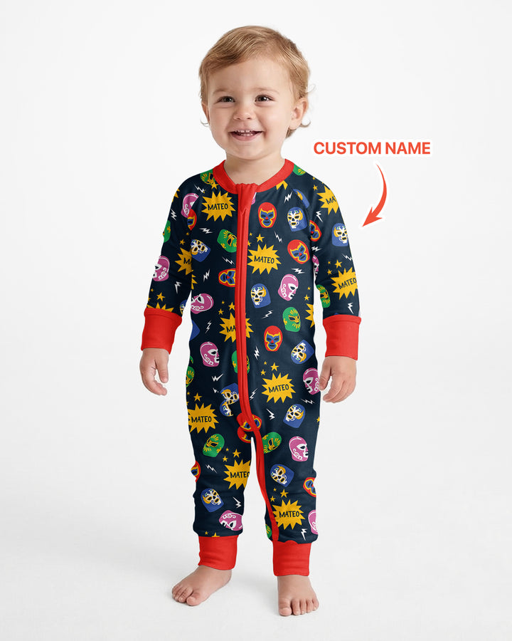 Lucha Libre Custom Name Bamboo Convertible Zippy