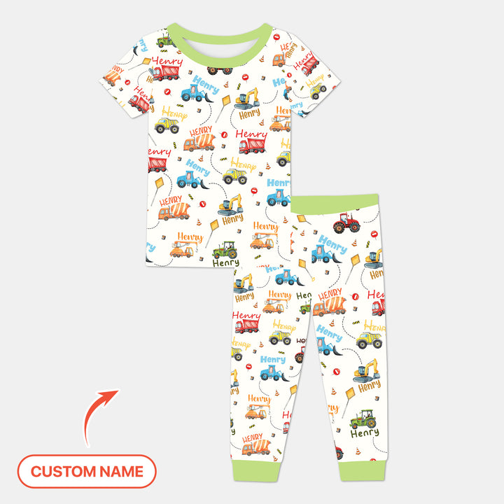 Zweiteiliges, kurzärmliges Pyjama-Set mit Marienkäfern