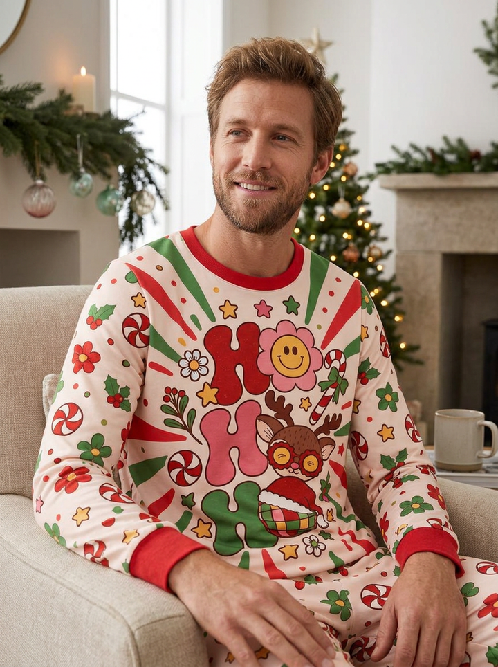 Ho Ho Ho Holiday Bamboo Men Pajama Set
