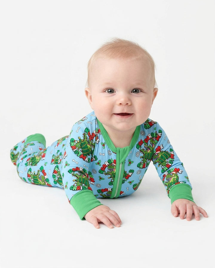 Merry Roarsome Christmas  Bamboo Convertible Zippy