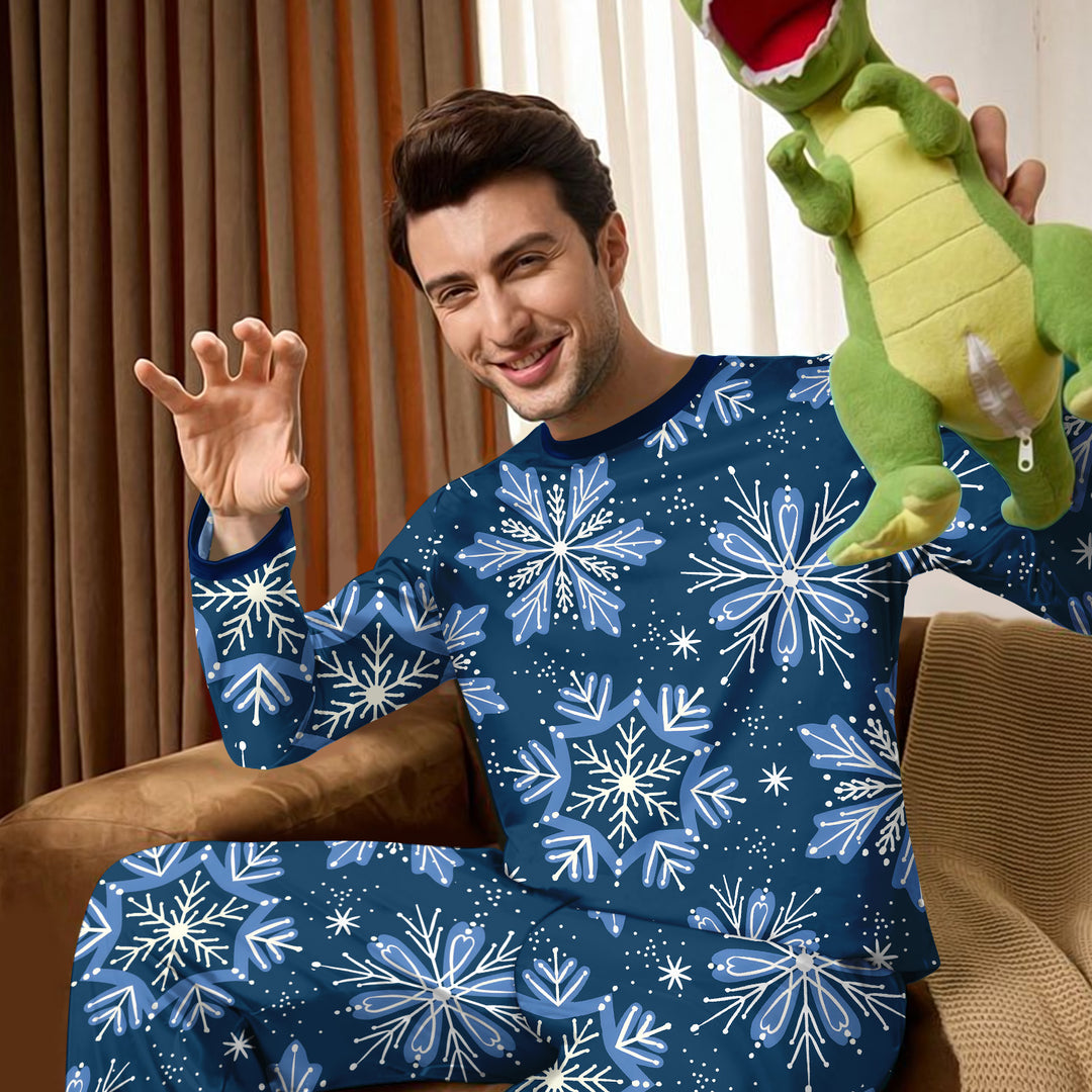 Winter Snowflakes Men's Pajama Set