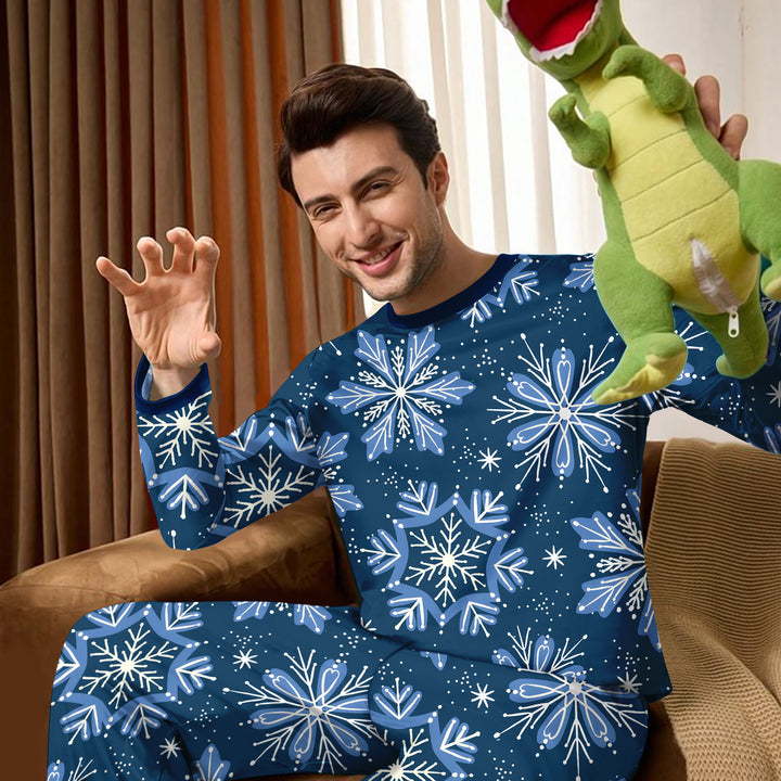 Winter Snowflakes Men's Pajama Set