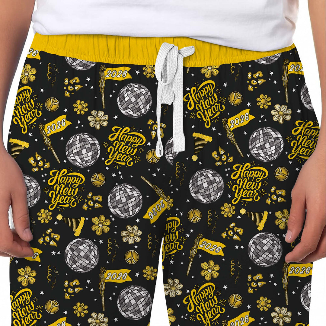 Disco New Years Eve Men's Pajama Set