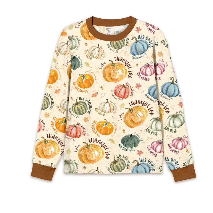 Christian Thanksgiving Men's Pajama Set , Christian Thanksgiving Men's Pajama Set - Only Shirt / XS / Chocolate Brown