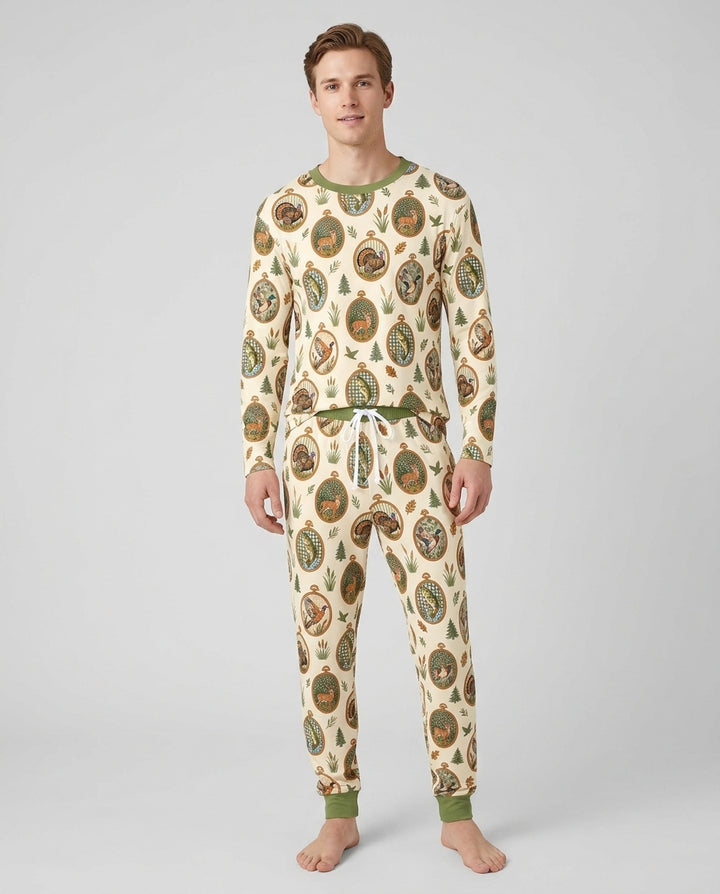 Hunting Season Family Matching Bamboo Men's Pajama Set