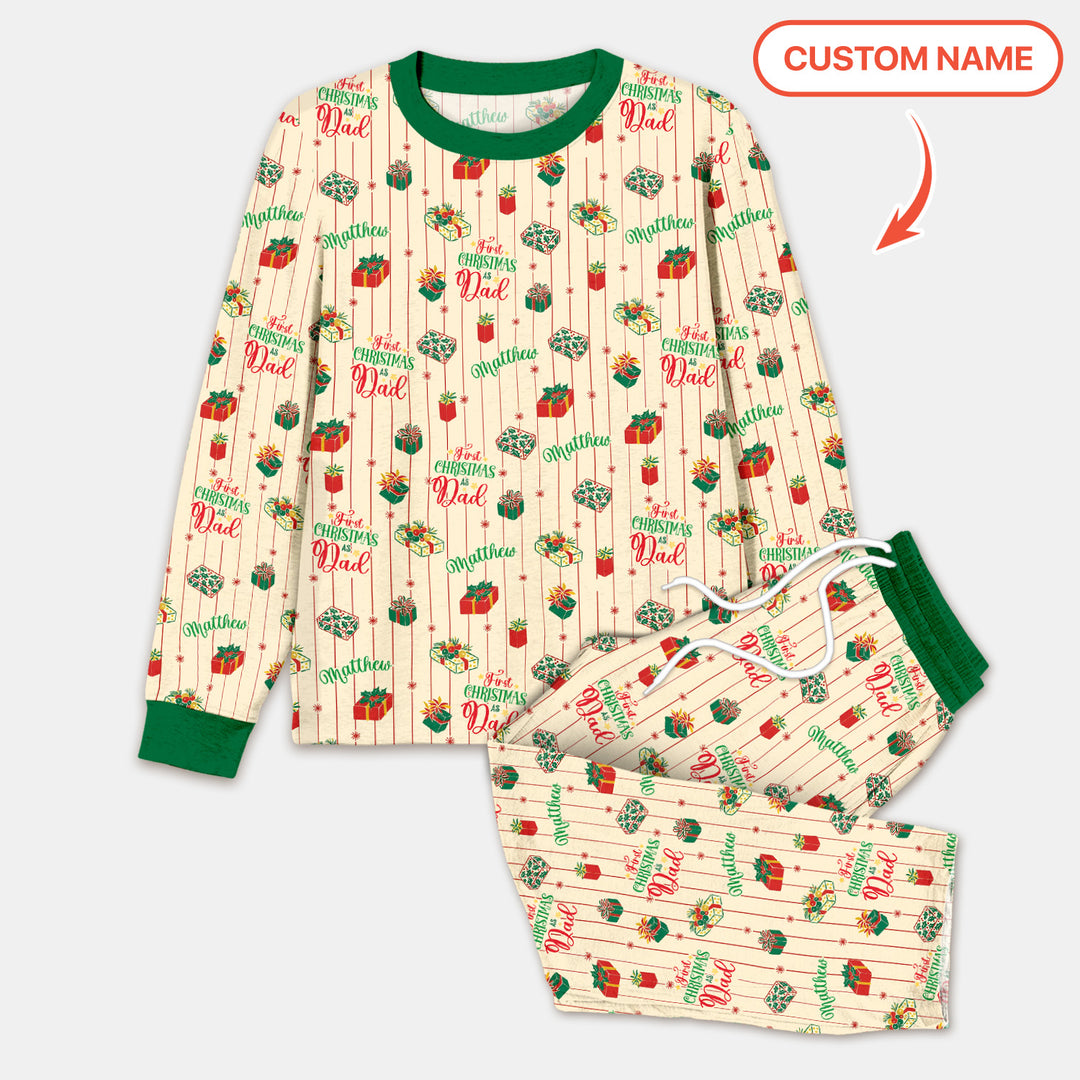 Personalized Our First Christmas Men's Pajama Set