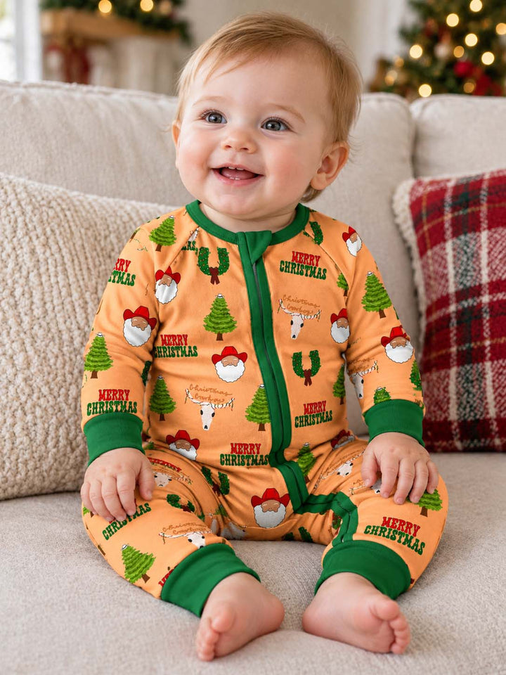 Merry Cowboy Christmas Bamboo Convertible Zippy