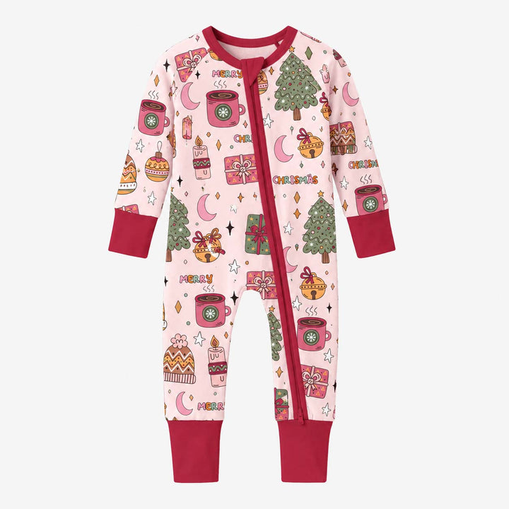 Merry Pink Christmas Bamboo Convertible Zippy
