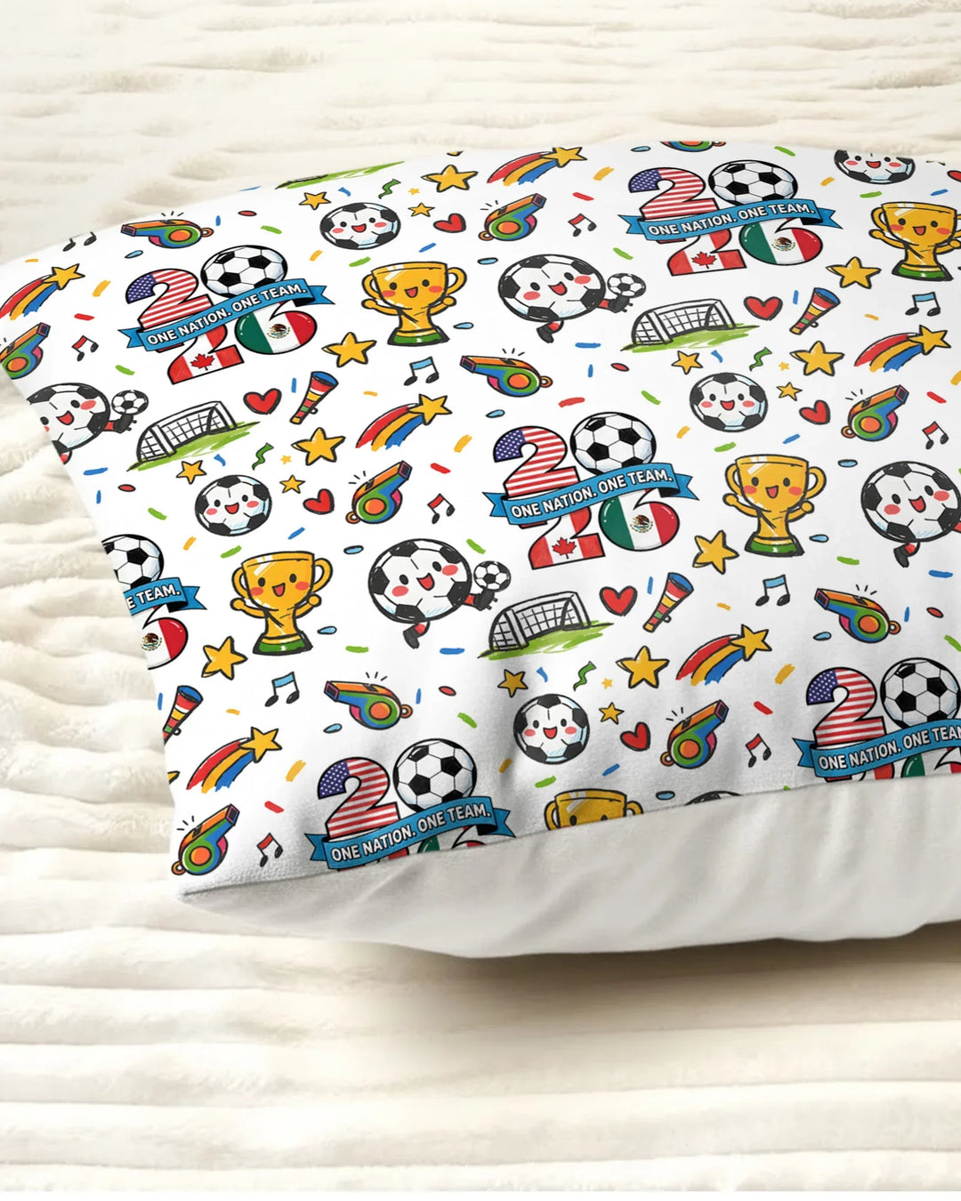 Soccer Fever 2026 Family Matching Bamboo Pillow Case