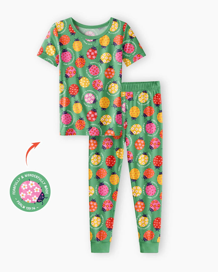 Fearfully & Wonderfully Made Bamboo Two Piece Short Sleeve Pajama Set