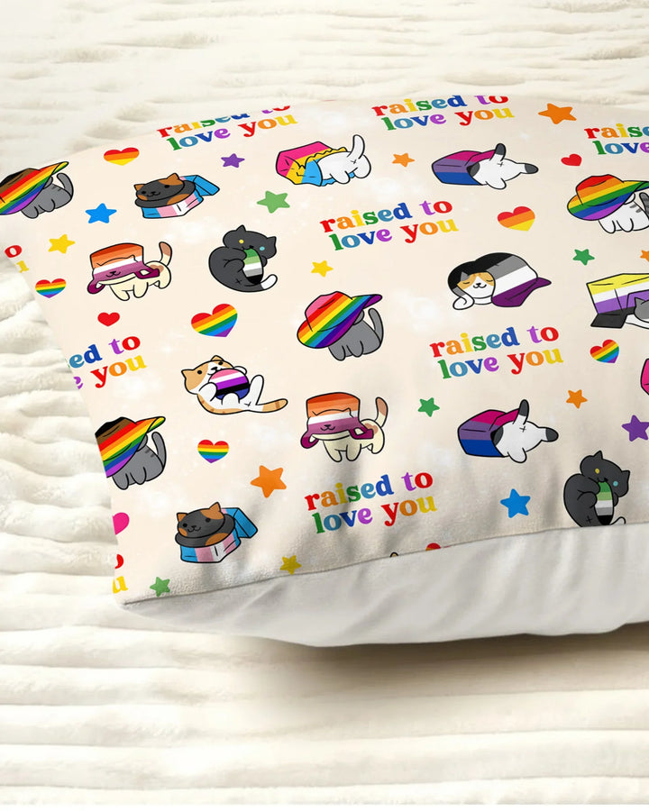Rainbow Paws Family Matching Bamboo Pillow Case