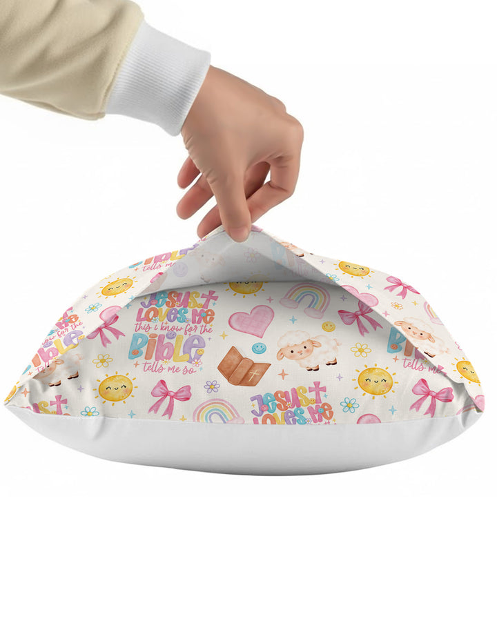 Jesus Loves Me This I Know Bamboo Pillow Case