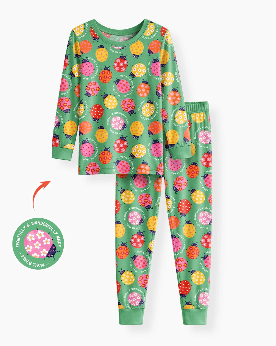 Fearfully & Wonderfully Made Bamboo Two Piece Long Sleeve Pajama Set