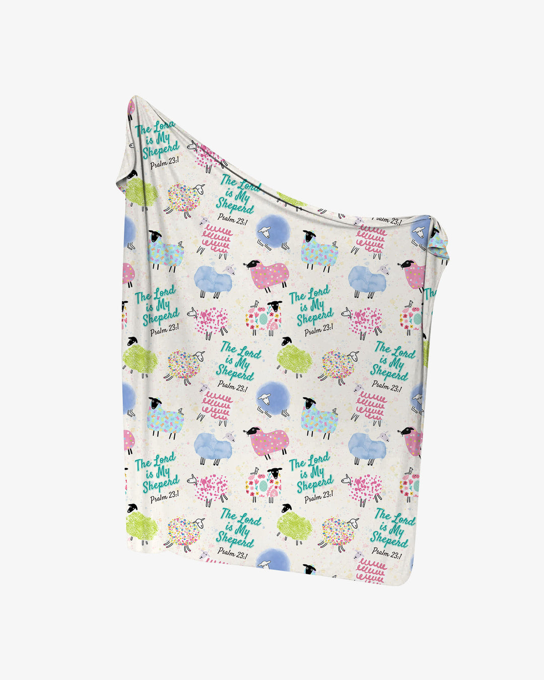 The Lord Is My Shepherd Psalm 23 Swaddle Blanket