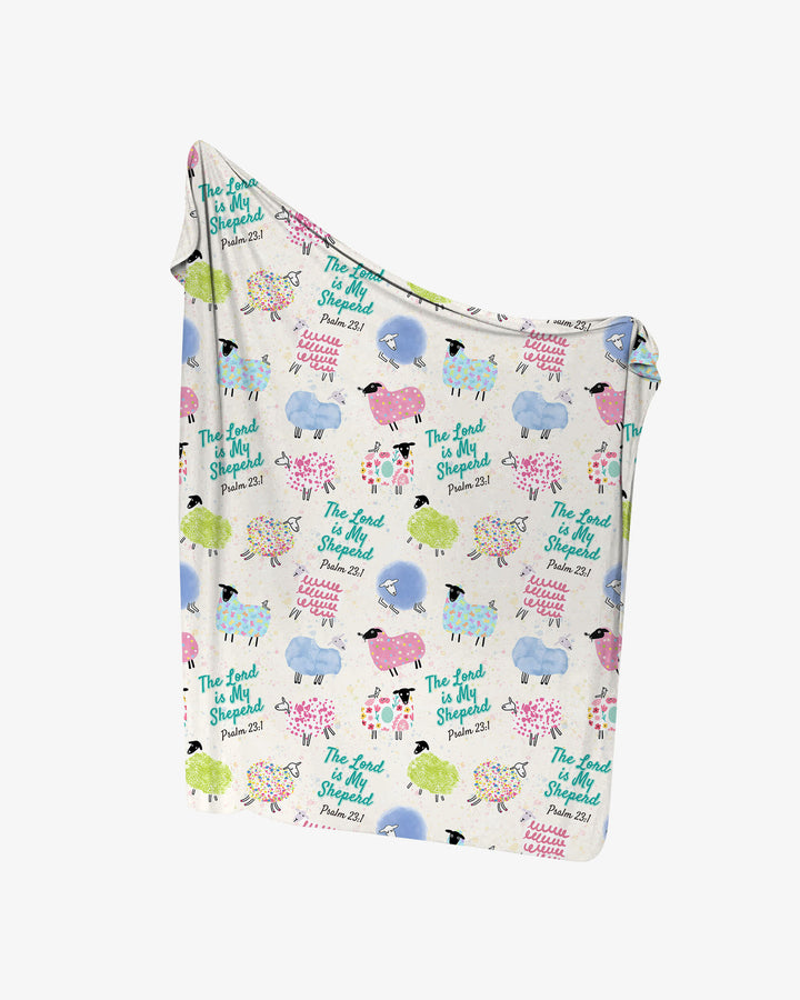 The Lord Is My Shepherd Psalm 23 Swaddle Blanket