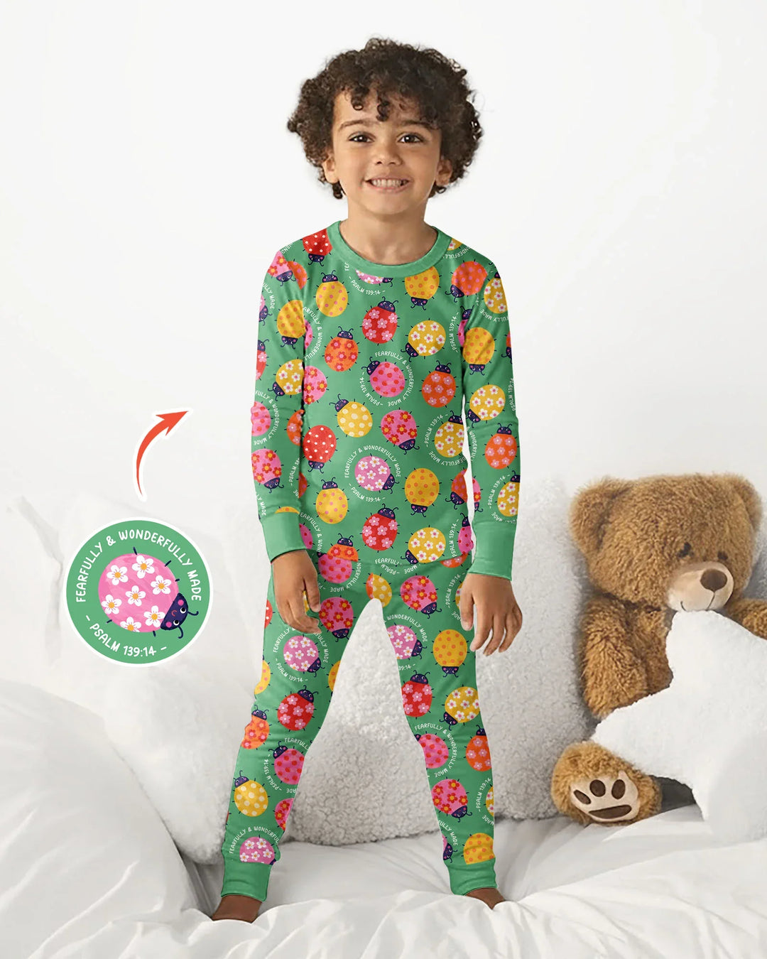 Fearfully & Wonderfully Made Bamboo Two Piece Long Sleeve Pajama Set