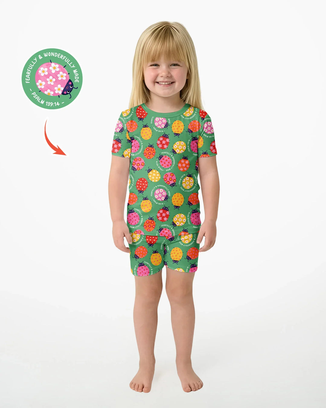 Conjunto de Pijama de Dos Piezas de Bambú con Mangas Cortas y Pantalones Cortos