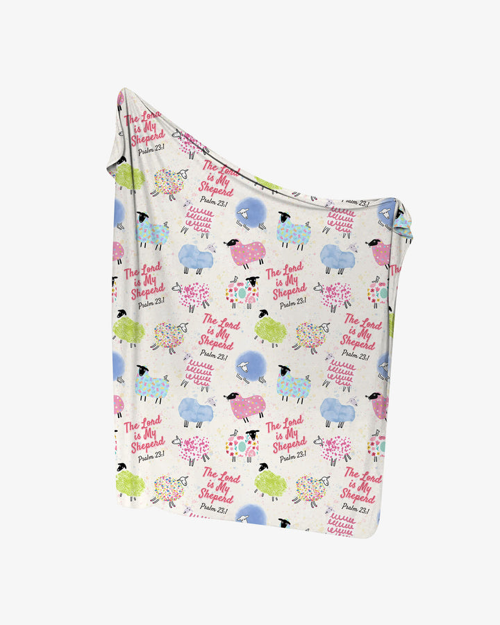 The Lord Is My Shepherd Psalm 23 Swaddle Blanket