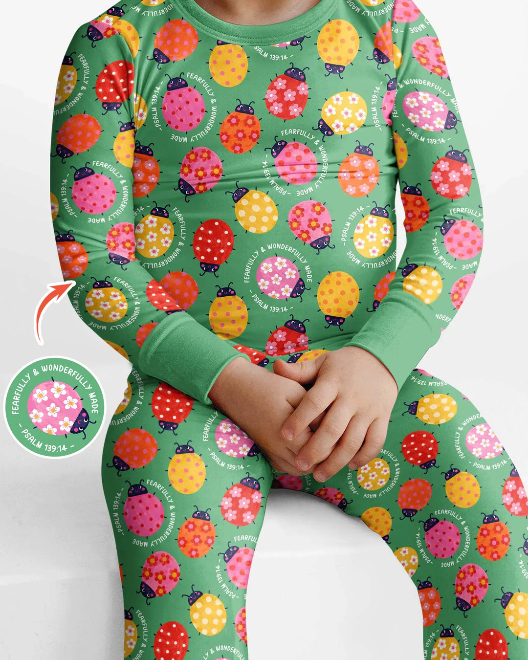 Fearfully & Wonderfully Made Bamboo Two Piece Long Sleeve Pajama Set