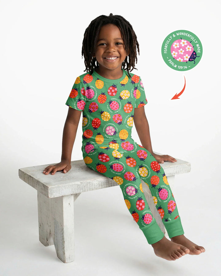Fearfully & Wonderfully Made Bamboo Two Piece Short Sleeve Pajama Set