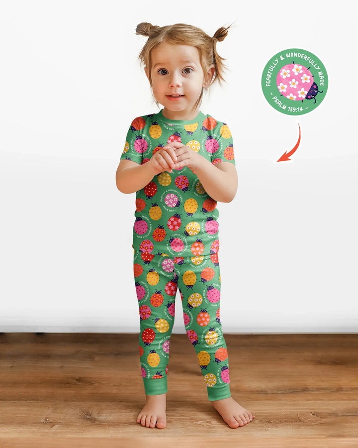 Fearfully & Wonderfully Made Bamboo Two Piece Short Sleeve Pajama Set