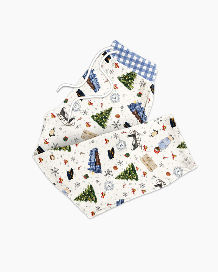 Custom Name North Pole Adventure Bamboo Men's Pajama Set