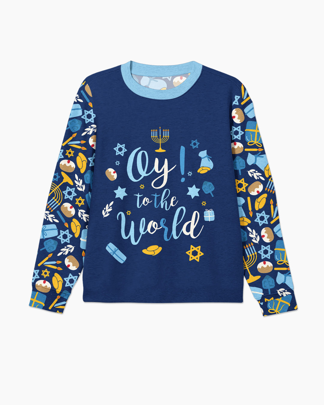 Oy to the World Hanukkah Bamboo Men's Pajama Set