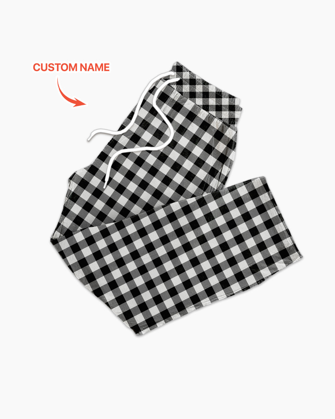 Custom Name Santa's Favorite Buffalo Plaid Bamboo Men's Pajama Set