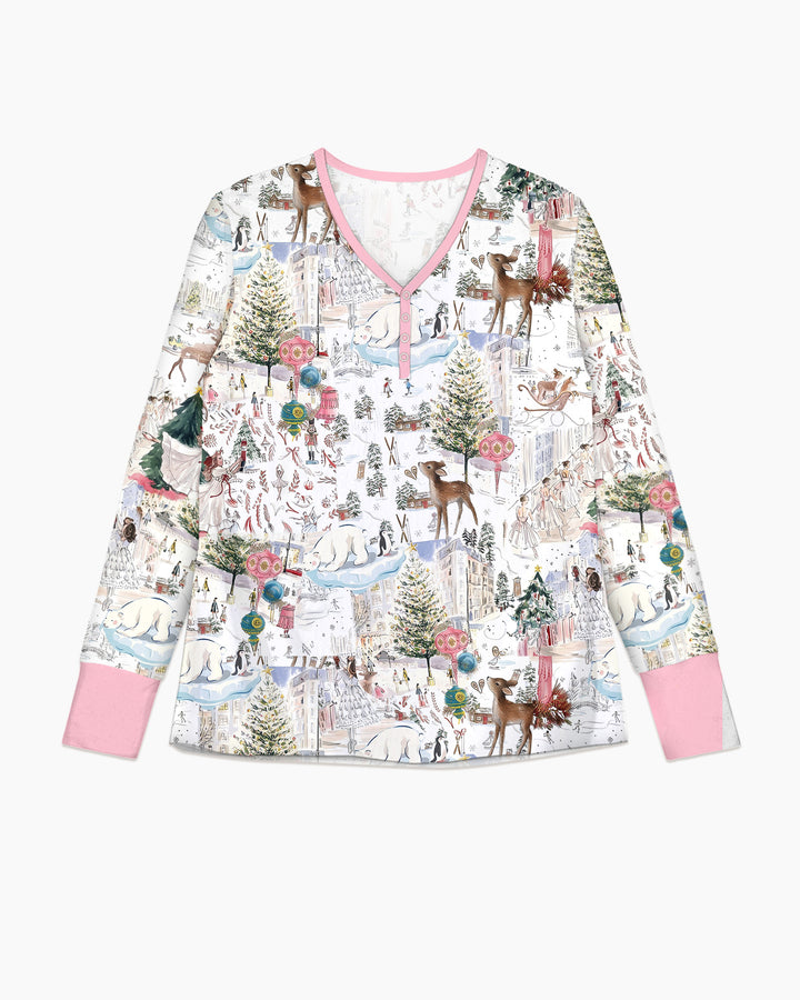 Enchanted Winter Wonderland Bamboo Women Pajama Set