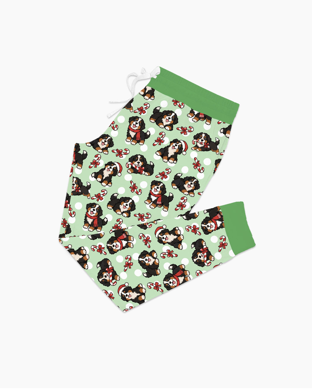 Holiday Bernese Mountain Christmas Dog Bamboo Women Pajama Set