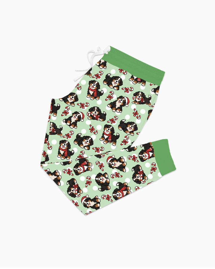 Holiday Bernese Mountain Christmas Dog Bamboo Women Pajama Set