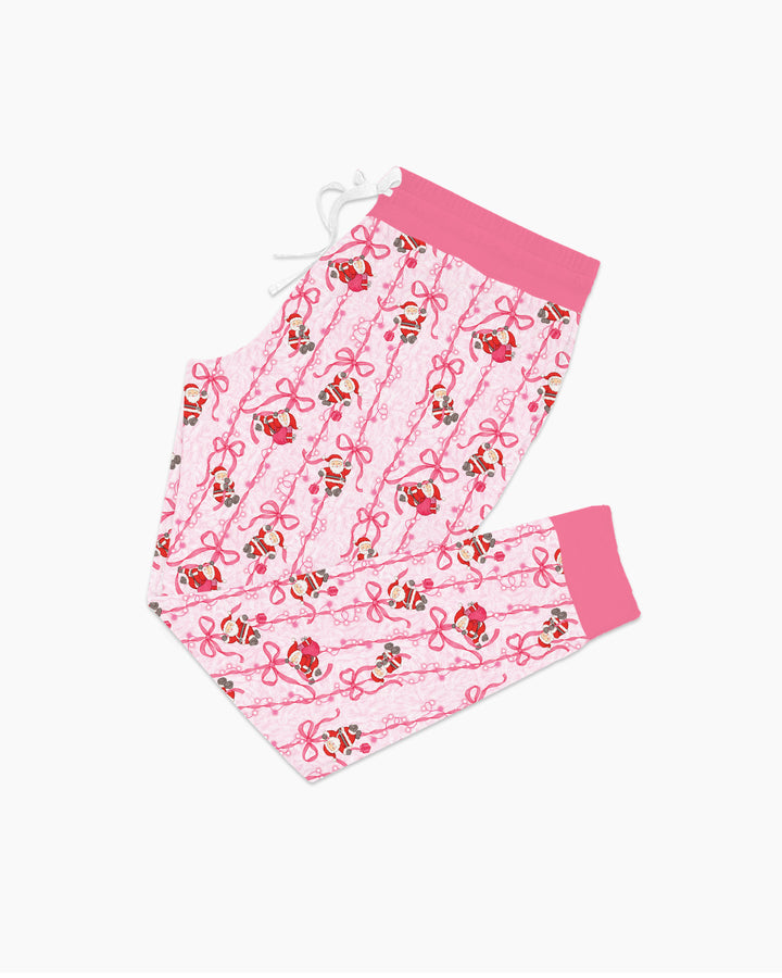 Sleigh All Day Santa Claus  Bamboo Women Pajama Set