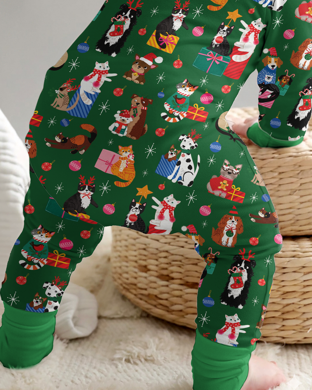 Christmas Paws Bamboo Convertible Zippy