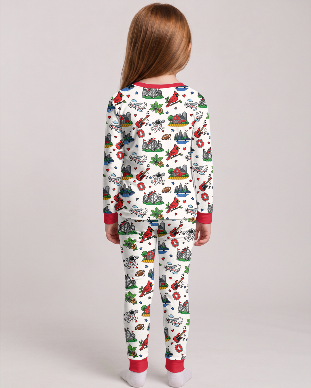 Someone in Ohio Loves Me Bamboo Two Piece Long Sleeve Pajama Set