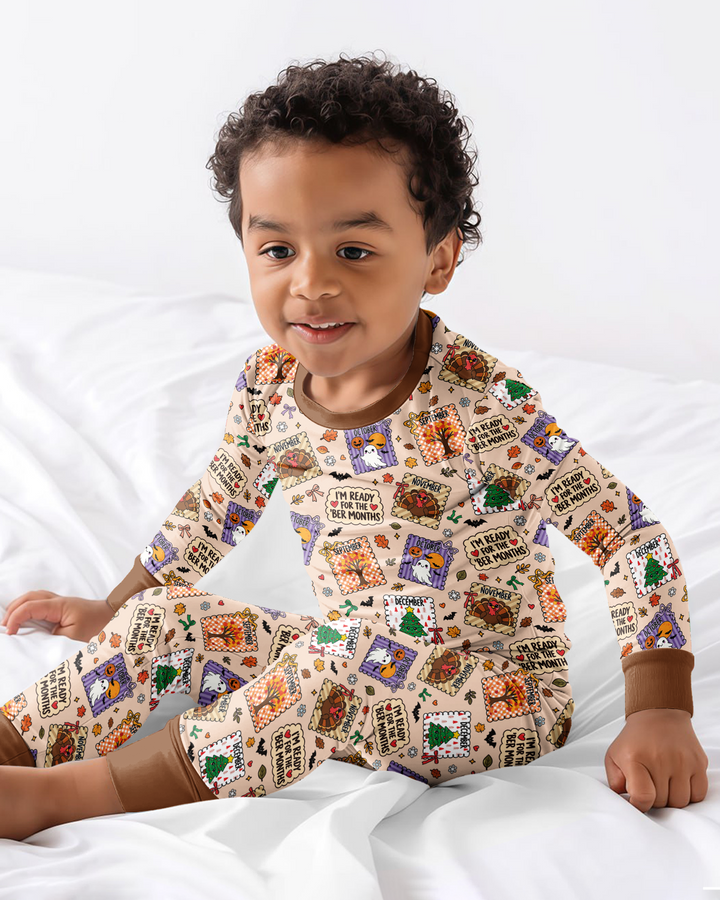 I’m Ready For The Ber Months Bamboo Two Piece Long Sleeve Pajama Set