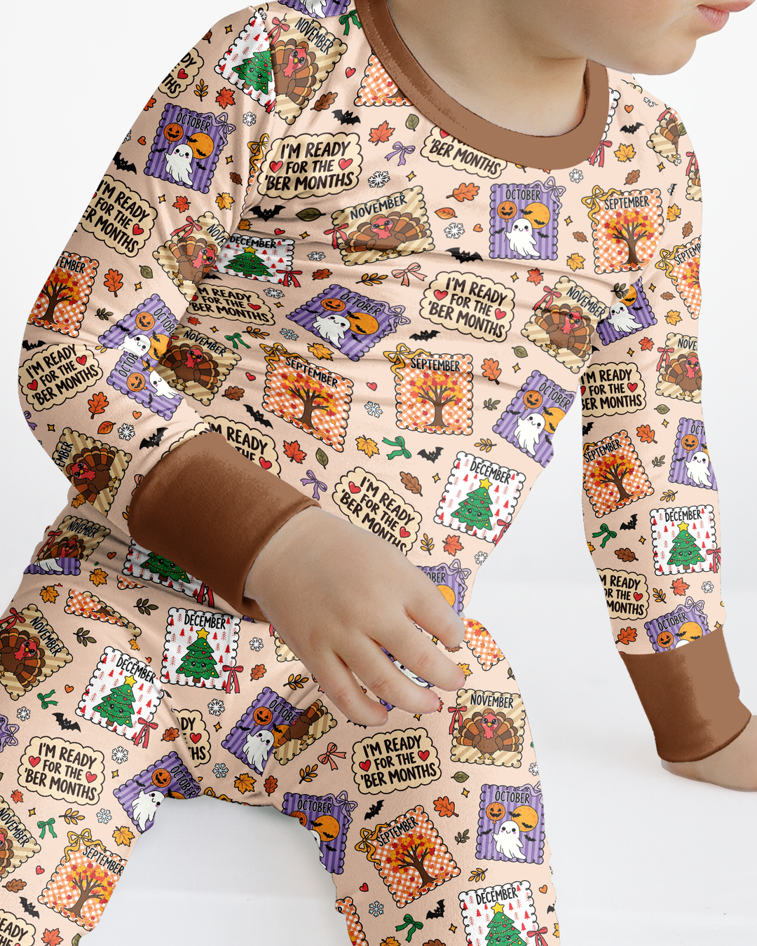 I’m Ready For The Ber Months Bamboo Two Piece Long Sleeve Pajama Set