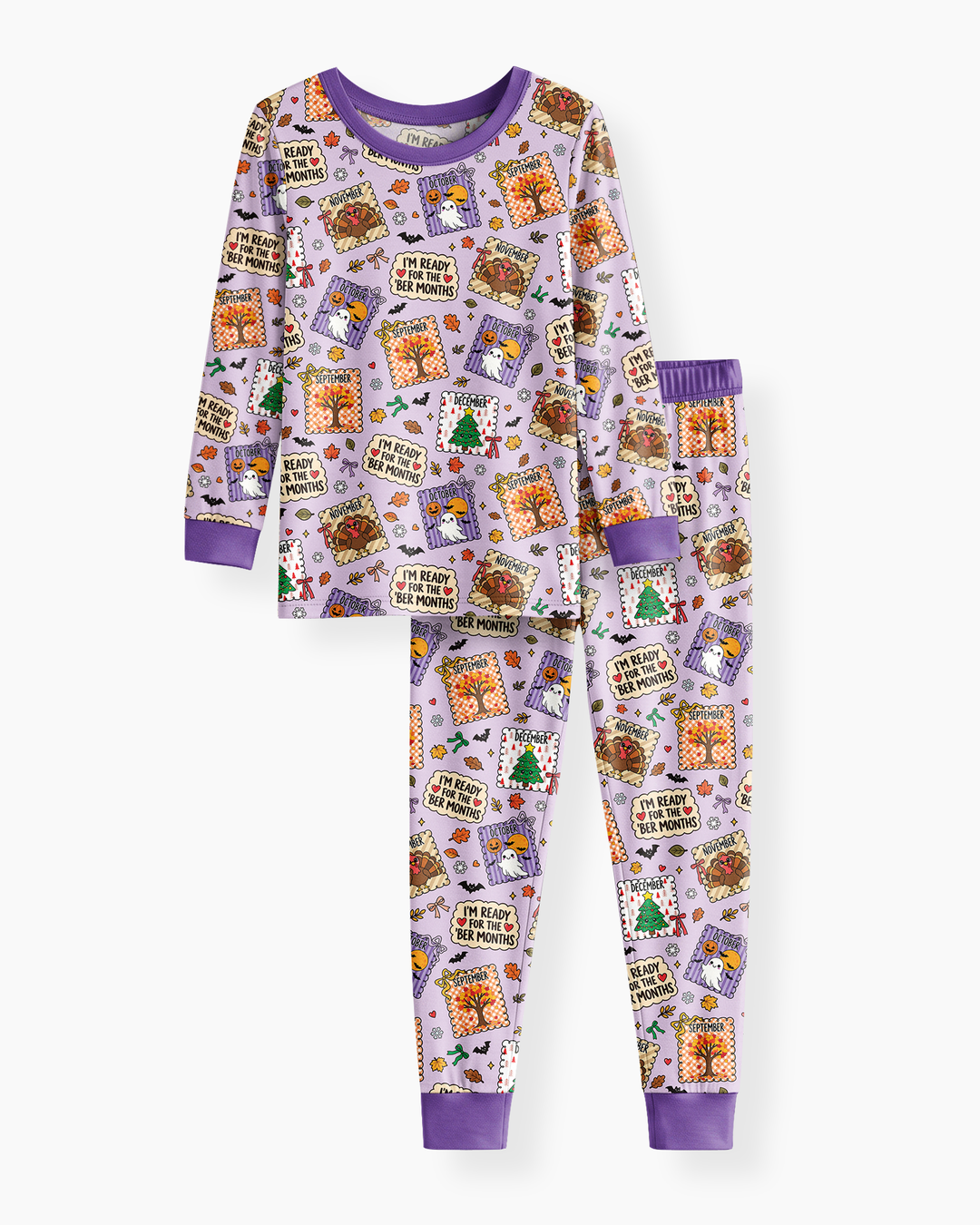 I’m Ready For The Ber Months Bamboo Two Piece Long Sleeve Pajama Set