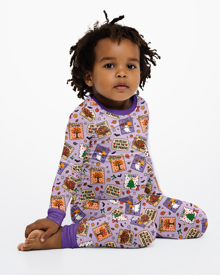 I’m Ready For The Ber Months Bamboo Two Piece Long Sleeve Pajama Set