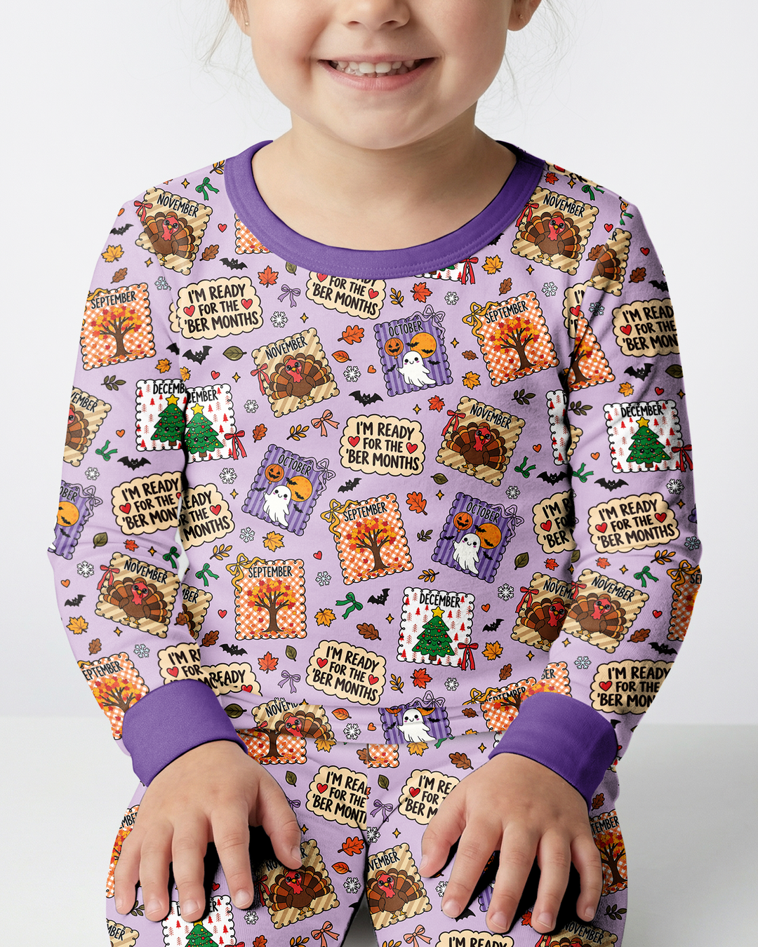 I’m Ready For The Ber Months Bamboo Two Piece Long Sleeve Pajama Set