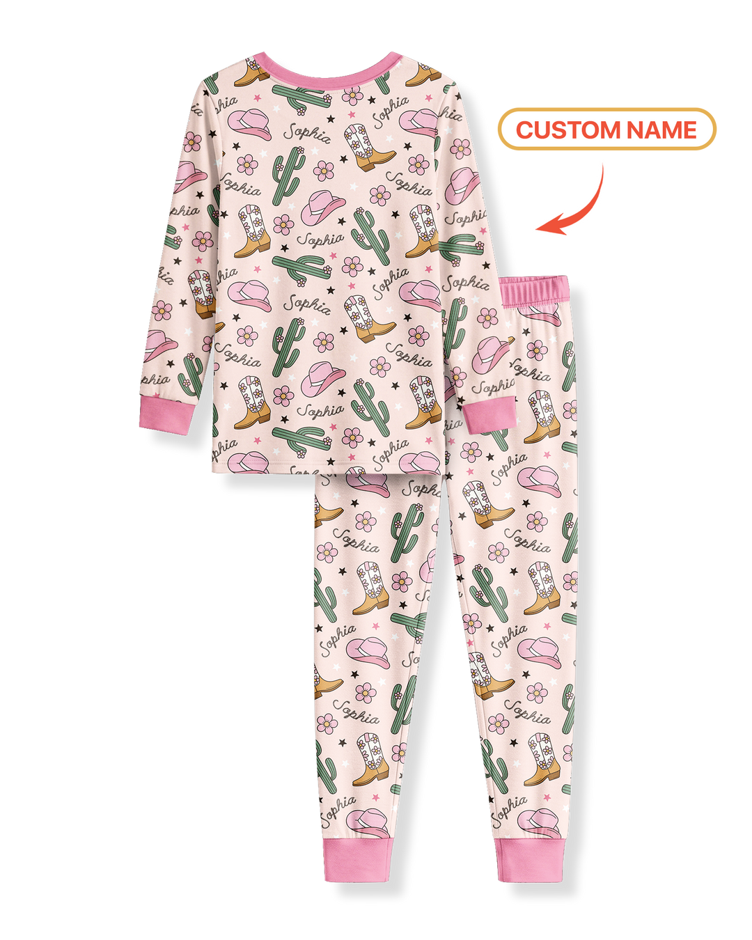 Custom Name Western Moved Out of My Mom's & Place Got My Own Crib Bamboo Two Piece Long Sleeve Pajama Set