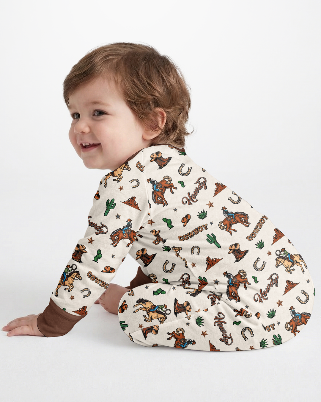 Personalized Family's Little Cowboy Bamboo Convertible Zippy