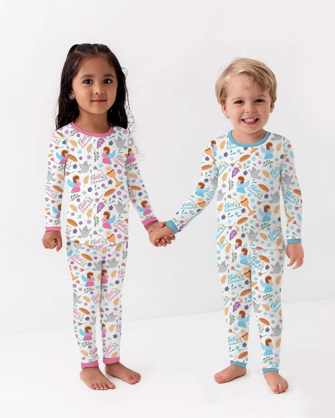 First Communion Two Piece Long Sleeve Pajama Set
