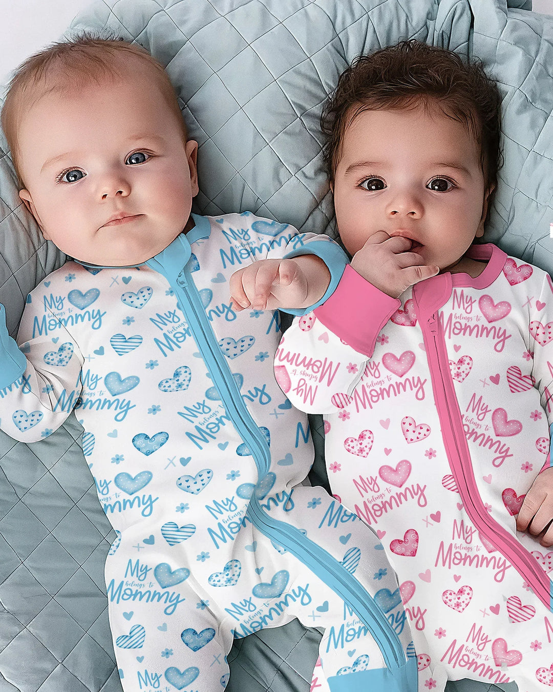 My Heart Belongs To Mommy Bamboo Convertible Zippy