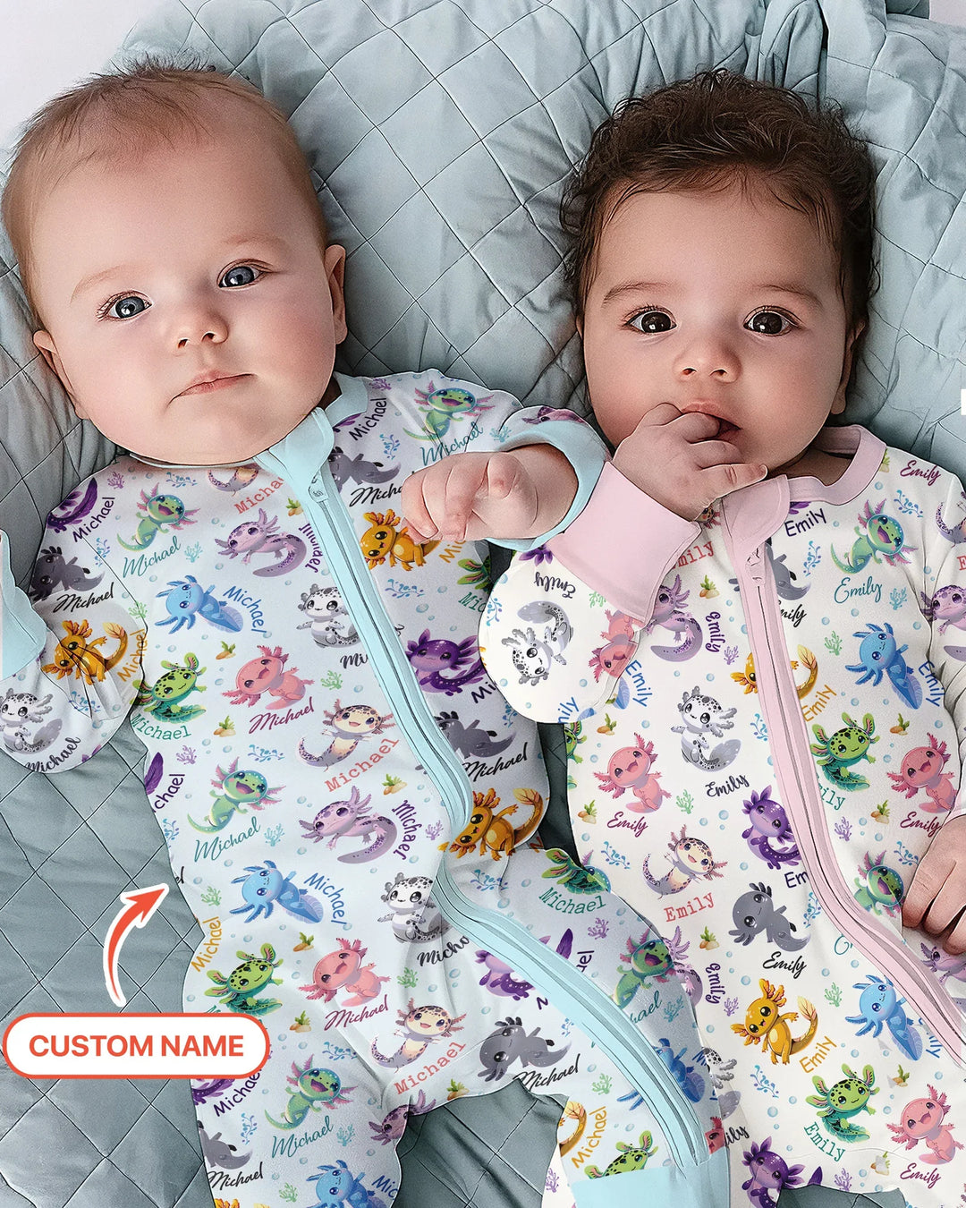 Gerippte Babykleidung mit individuellem Foto - Weich &amp; Skizzenhaft