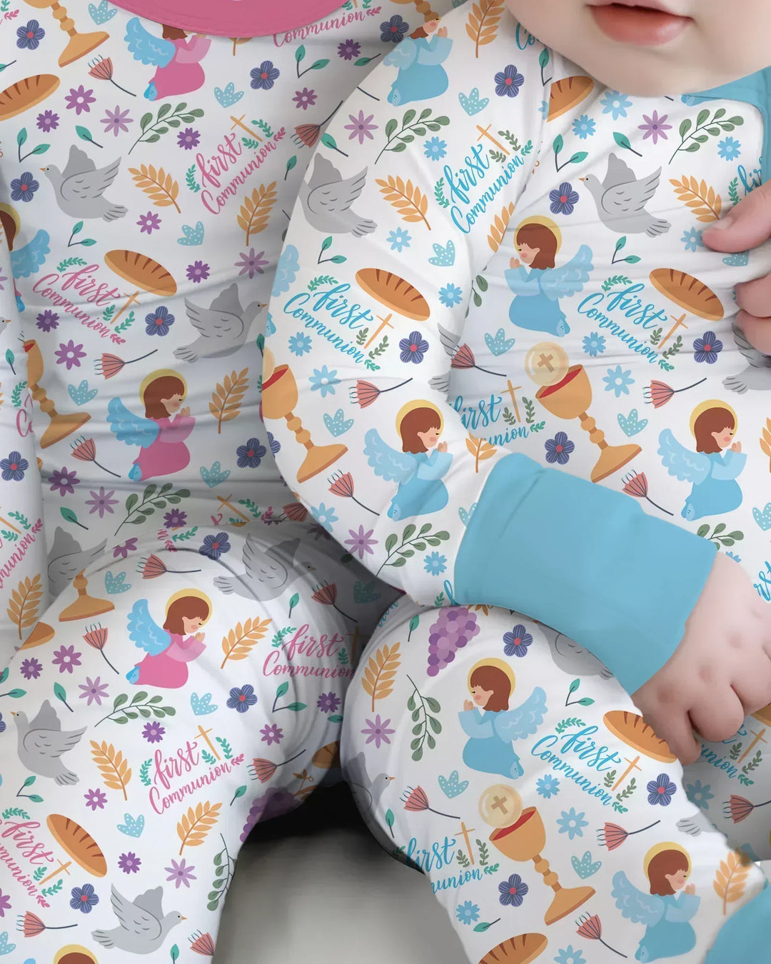 First Communion Two Piece Long Sleeve Pajama Set