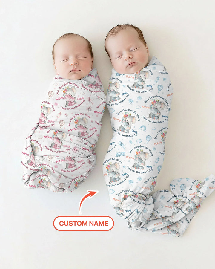 You're Doing Great Job, Mommy swaddle blanket