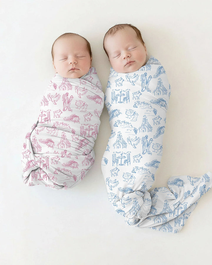 Psalm 23 Sketch Swaddle blanket