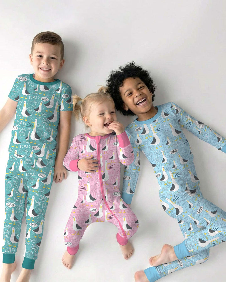 Funny Seagull DAD Bamboo Convertible Zippy