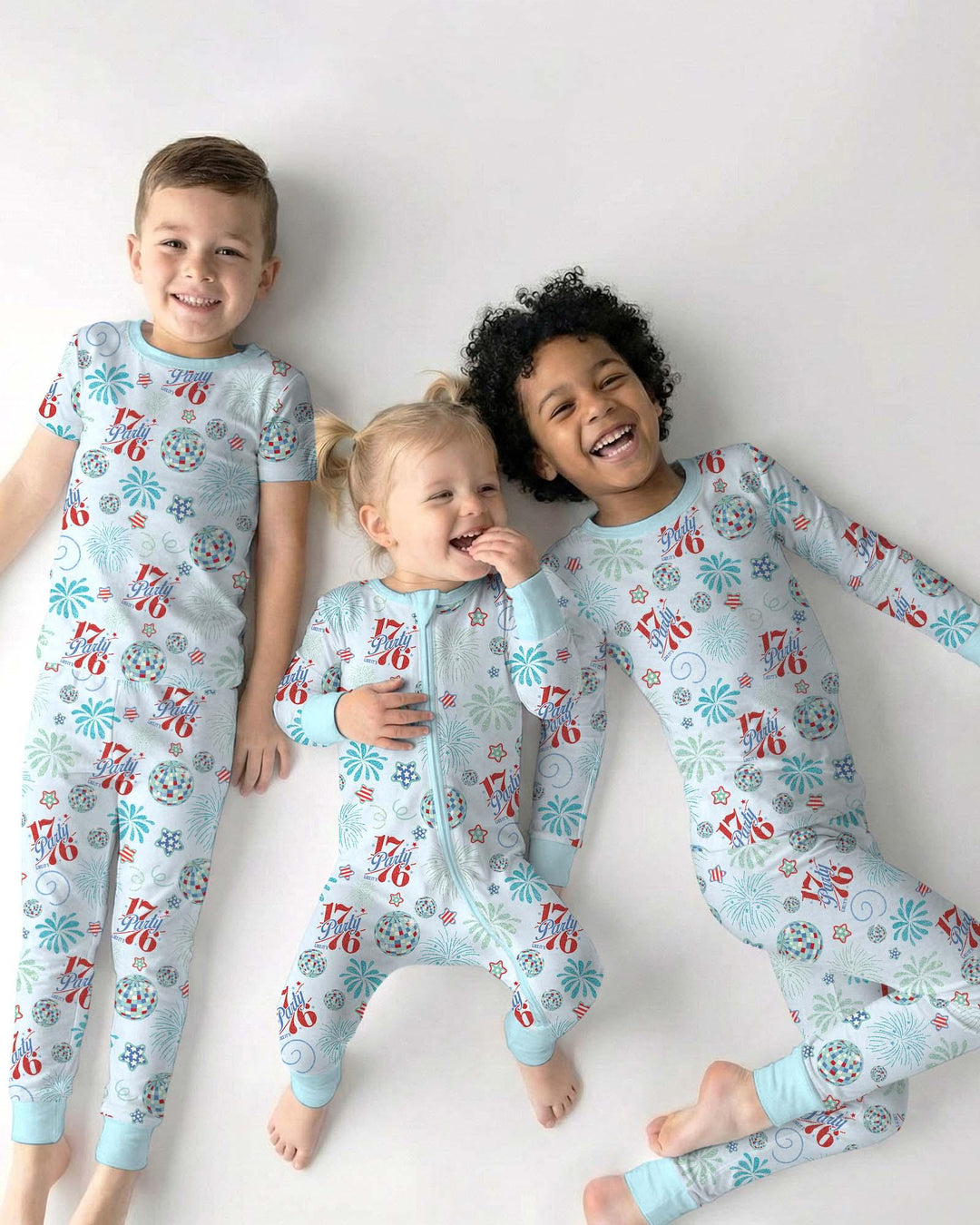 Land Of Free Family Matching Bamboo Two Piece Long Sleeve Pajama Set